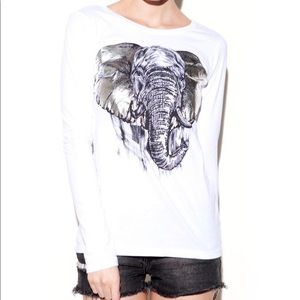 LAUREN MOSHI KATE ELEPHANT LONG SLEEVE SHIRT